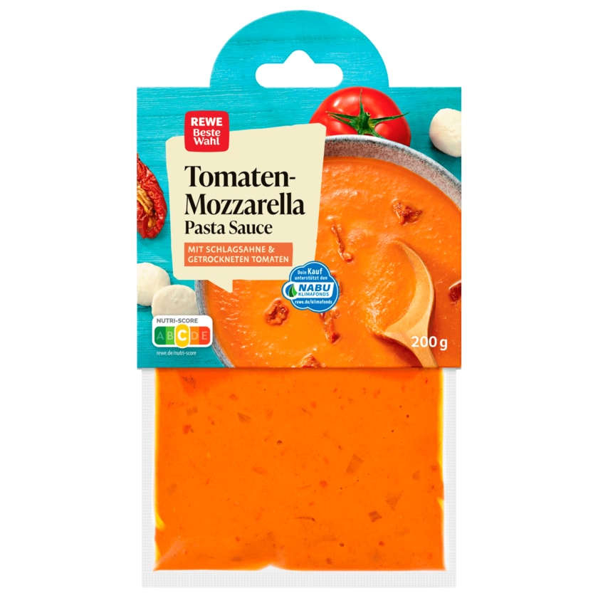 REWE Beste Wahl Pastasauce Tomate-Mozzarella 200g